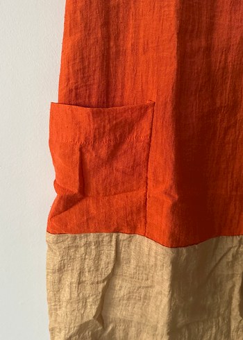 Keten Kumaşlı Midi Bohem Elbise - Görsel 4