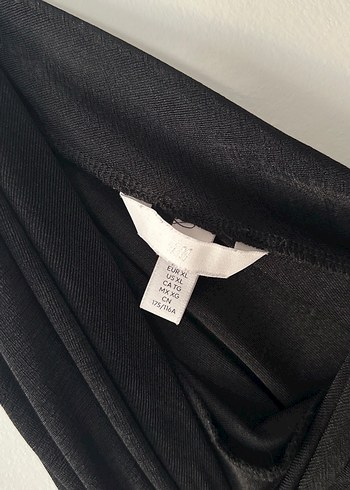 Tek Omuzlu Siyah Drapeli Uzun Abiye Elbise - Görsel 5