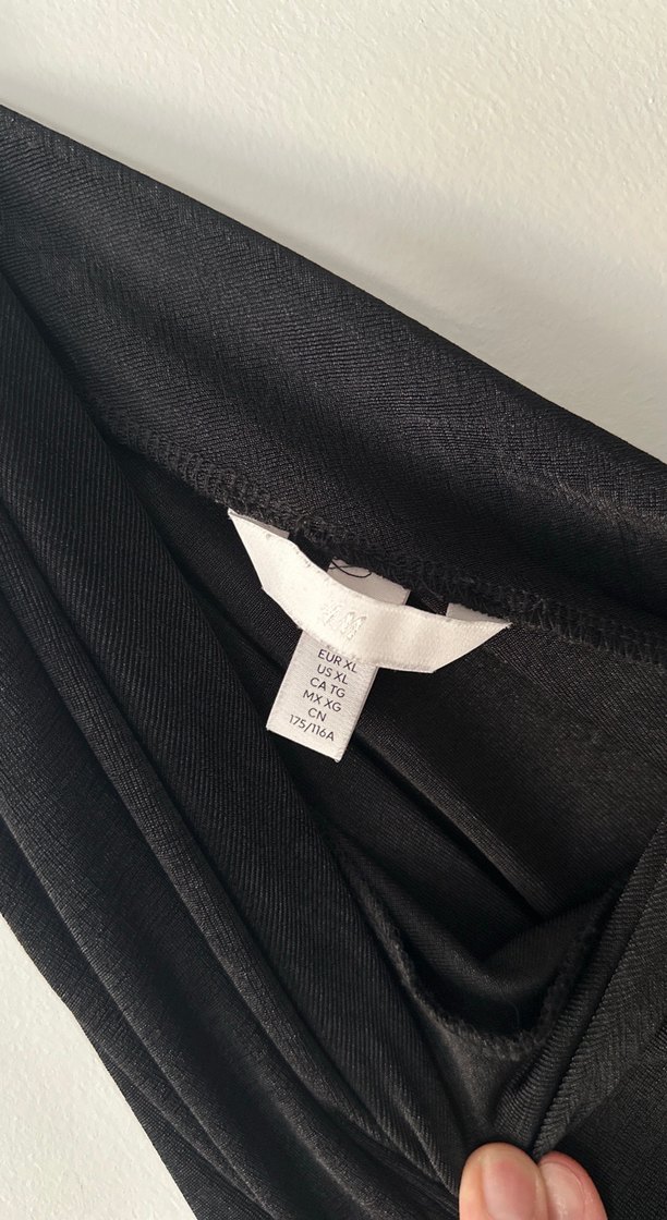 Tek Omuzlu Siyah Drapeli Uzun Abiye Elbise - Görsel 5