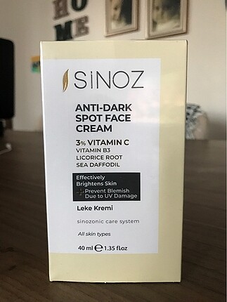 Sinoz leke kremi