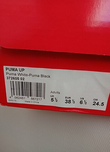 38,5 Beden Puma ayakkabı 
