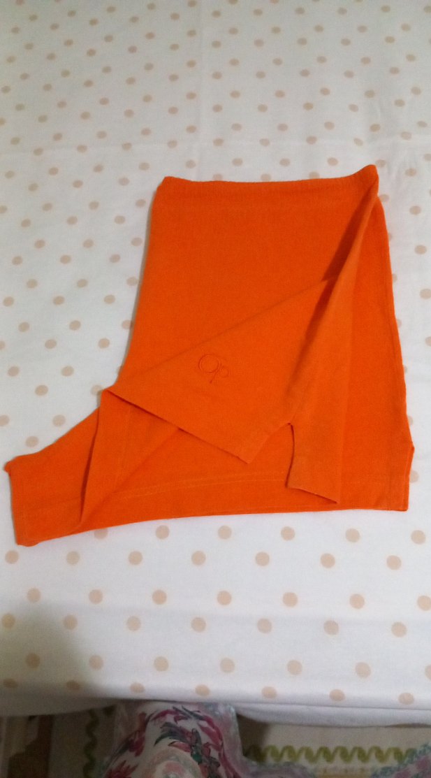 Turuncu Mini Hamile Şortu - Görsel 2