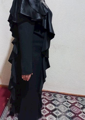Uzun Siyah Abiye Kadın Elbise