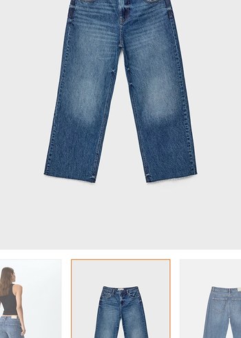 Stradivarius D96 crop straight jean