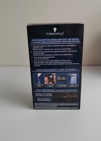 Schwarzkopf Men Perfect Siyah Saç Boyası 80 - Görsel 2