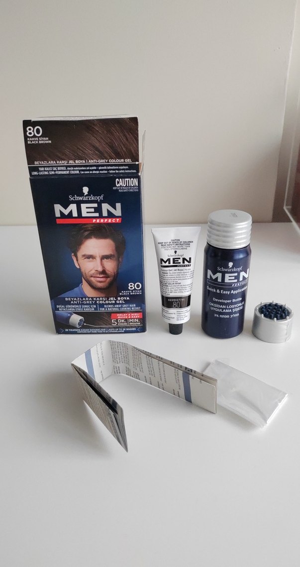 Schwarzkopf Men Perfect Siyah Saç Boyası 80 - Görsel 5