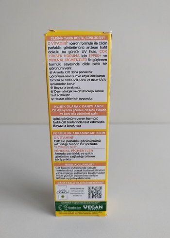 Garnier C Vitaminli Parlak BB Krem SPF 50 - Görsel 2