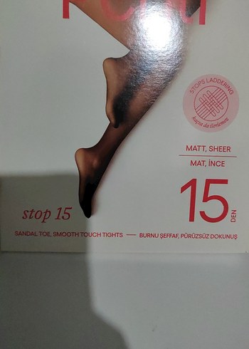 Penti Penti Siyah İnce Mat Külotlu Çorap 15 DEN