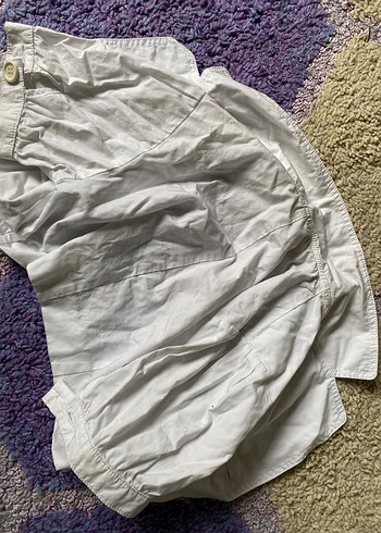 Beyaz Düğmeli Kısa Kollu Bolero - Görsel 4