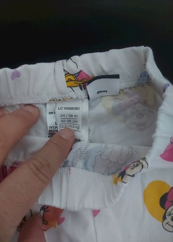24-36 Ay Beden Kız Çocuk Minnie Mouse Baskılı Tayt
