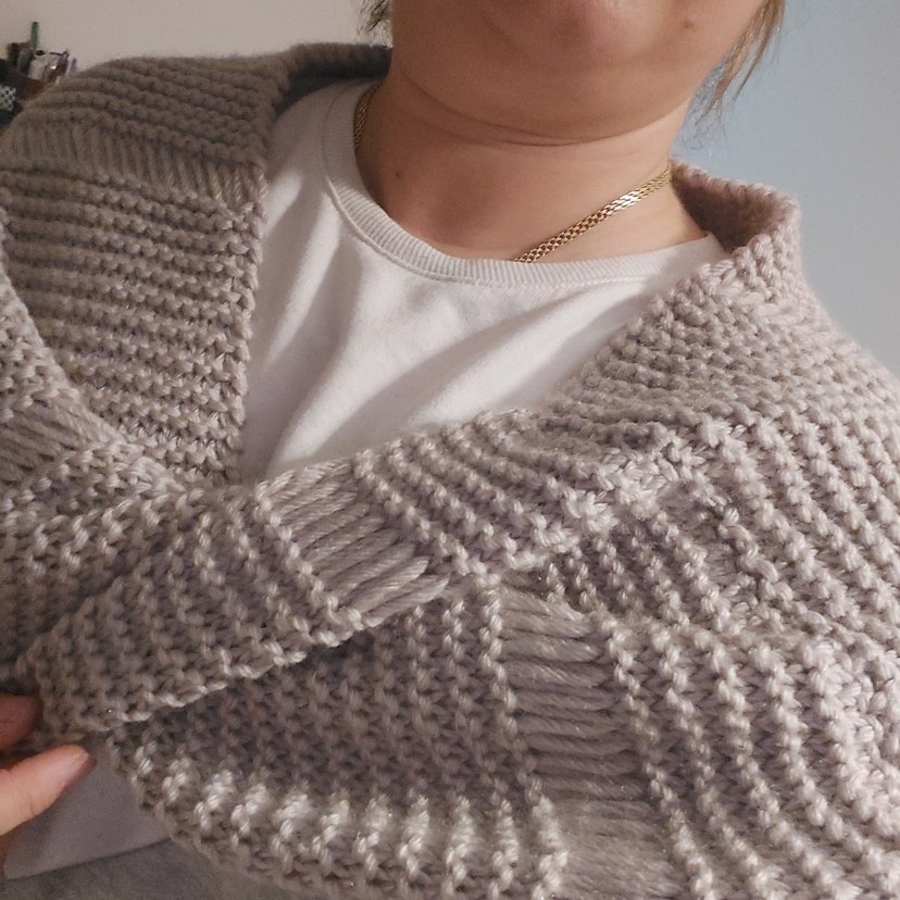 Bej Örgü Desensiz Battaniye - Görsel 3