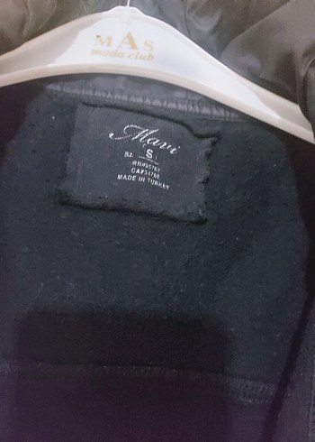 Siyah Midi Boy Fermuarlı Kadın Ceket - Görsel 3