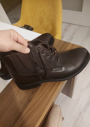 Kahverengi Deri Erkek Bot - Görsel 3