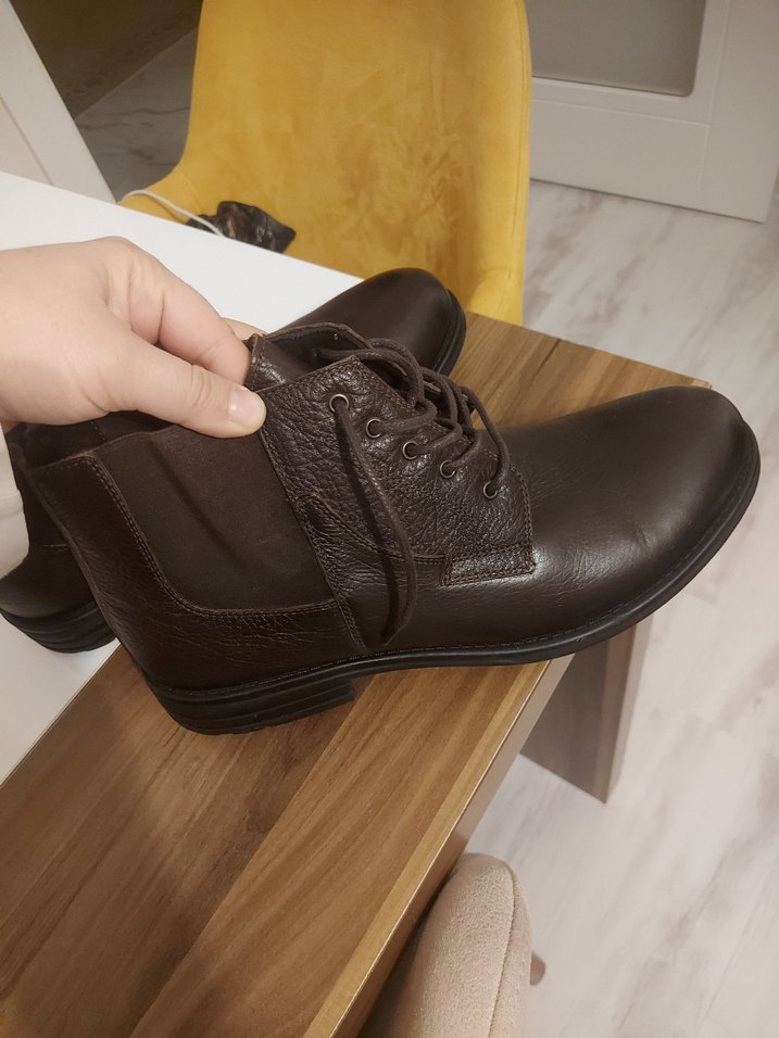 Kahverengi Deri Erkek Bot - Görsel 3