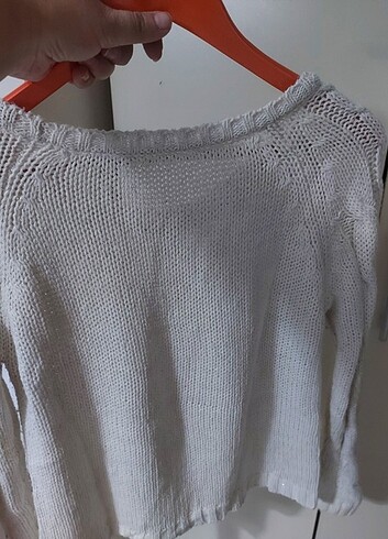 Krem rengi kazak - Görsel 3