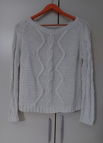 Krem rengi kazak - Görsel 5