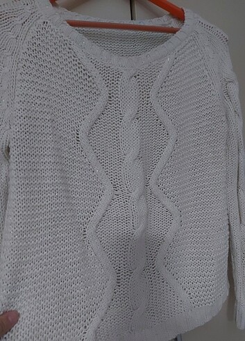 Krem rengi kazak - Görsel 6