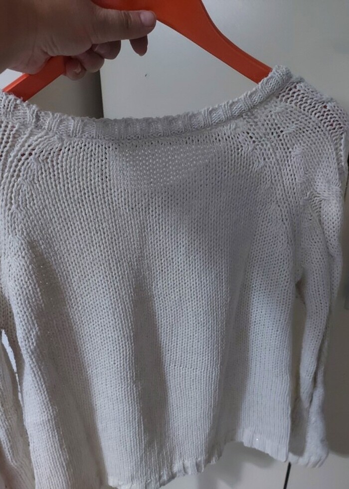 Krem rengi kazak - Görsel 3