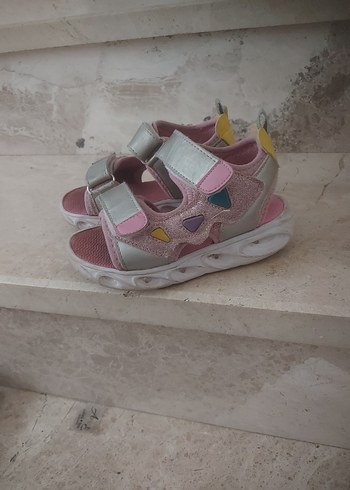 Kız Çocuk Pembe Yılan Desenli Cırt Cırtlı Terlik