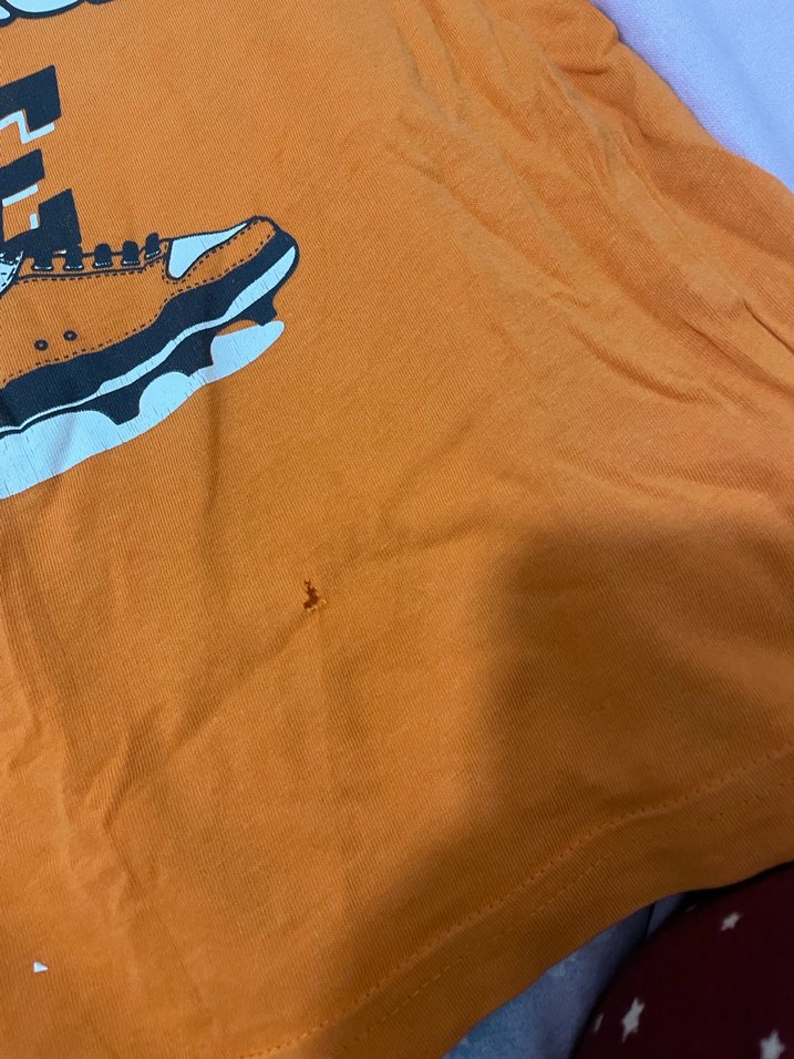 Turuncu Baskılı Erkek Çocuk Tişörtü - Görsel 2