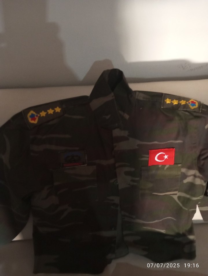 Çocuk Kamuflaj asker kiyafeti - Görsel 3