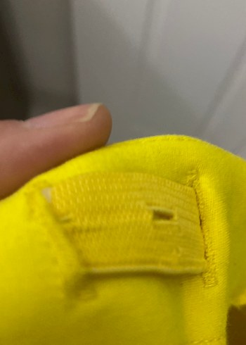 Düğmeli Sarı Mini şort Etek - Görsel 6