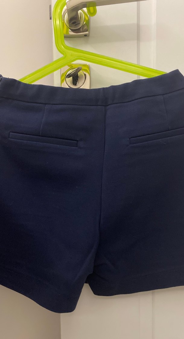 Kemer Detaylı Lacivert şort Etek - Görsel 5