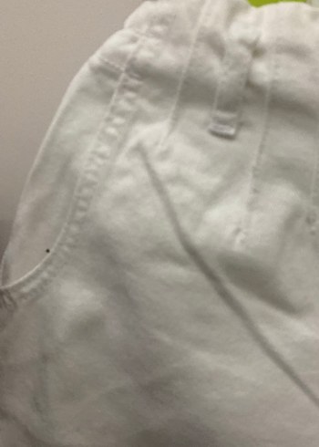 Kız çocuk Beyaz denim Şort - Görsel 2