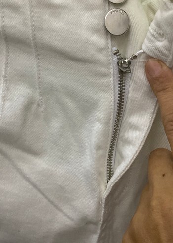 Kız çocuk Beyaz denim Şort - Görsel 4