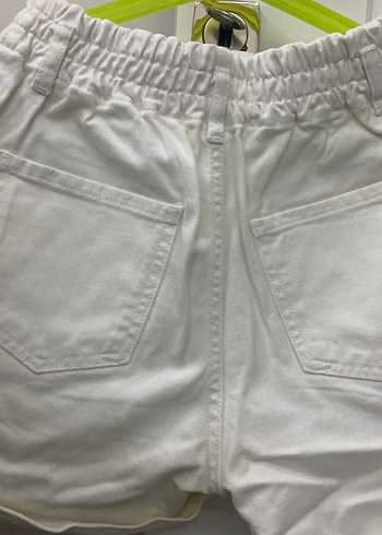Kız çocuk Beyaz denim Şort - Görsel 6