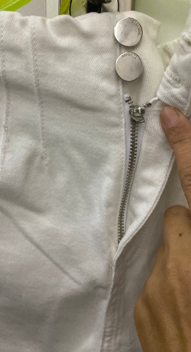 Kız çocuk Beyaz denim Şort - Görsel 4