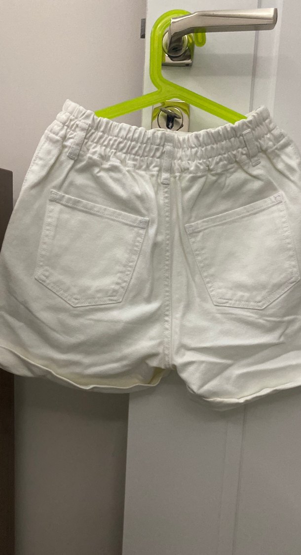 Kız çocuk Beyaz denim Şort - Görsel 5