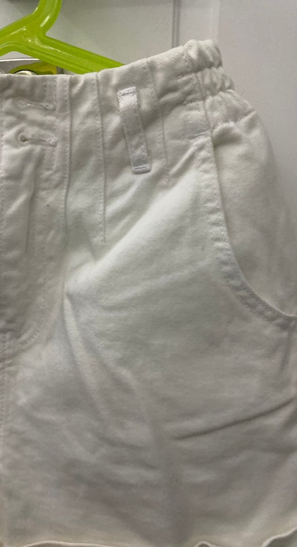 Kız çocuk Beyaz denim Şort - Görsel 3