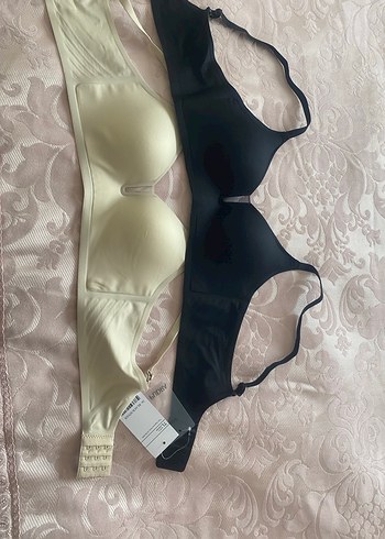 Bej ve Siyah Normcore Midi Sütyenler - Görsel 3