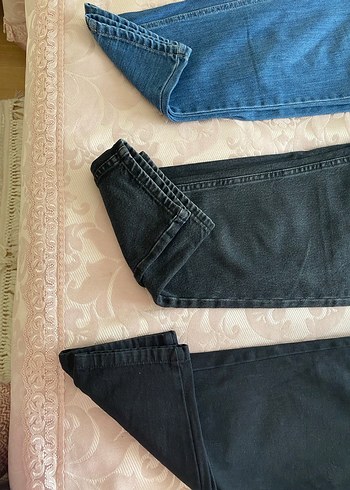 Siyah Kemerli Rahat Kadın Kot Pantolon - Görsel 6