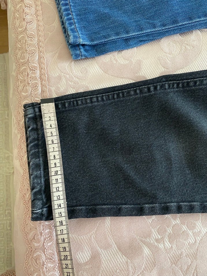 Siyah Kemerli Rahat Kadın Kot Pantolon - Görsel 5