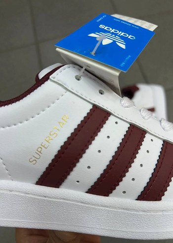 42 Beden beyaz Renk Beyaz Bordo Adidas Süperstar Sneakers