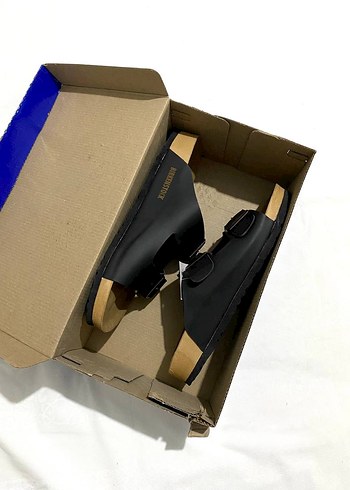 Birkenstock Erkek Siyah Tokalı Sandalet - Görsel 4