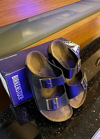 Birkenstock Birkenstocks ARİZONA erkek deri terlik ithal ayarında tam kal