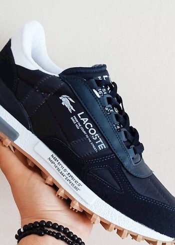 Lacoste Erkek Siyah Bağcıklı Spor Ayakkabı