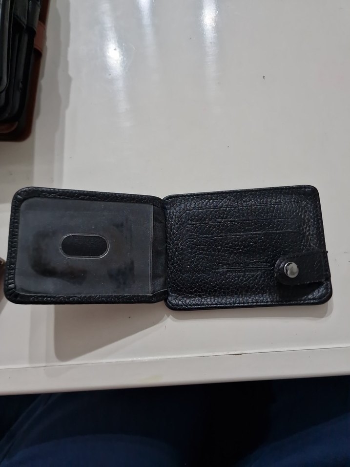 Deri Siyah Erkek Cüzdanı kartlık - Görsel 2