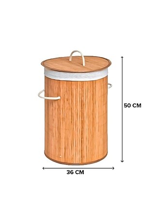 Bambu çamaşır sepeti