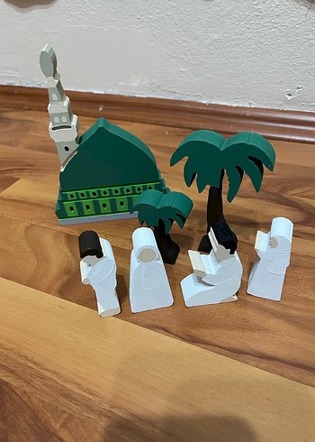 Ahşap 2li  mescid  oyuncak seti - Görsel 2