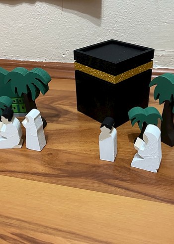 Ahşap 2li  mescid  oyuncak seti - Görsel 3