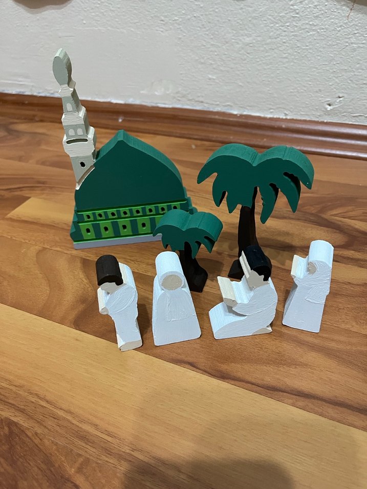 Ahşap 2li  mescid  oyuncak seti - Görsel 2