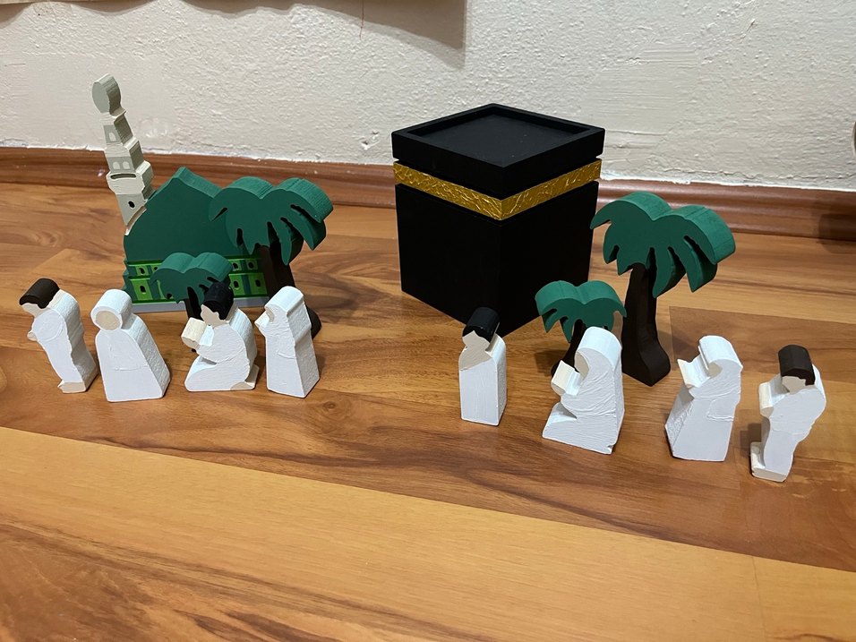 Ahşap 2li  mescid  oyuncak seti - Görsel 3