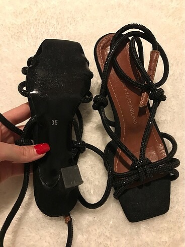 35 Beden siyah Renk Taşlı ayakkabı
