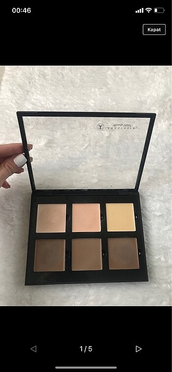  Beden kahverengi Renk Fendi mini çanta & contour palet