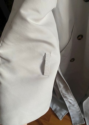 Keten Uzun Kadın Trençkot - Görsel 6