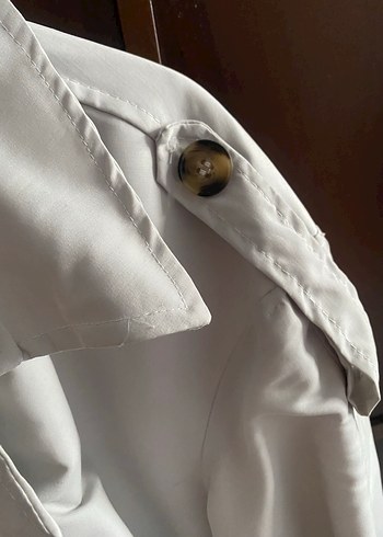 Keten Uzun Kadın Trençkot - Görsel 3